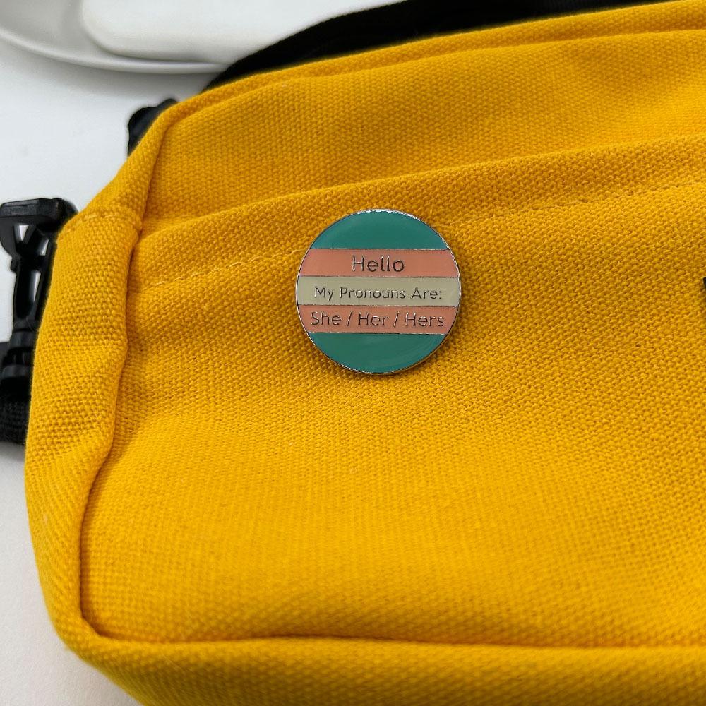 Creative English Letter Badge: My Synonym Brooch Classic Enamel Pin for Hats & Backpacks