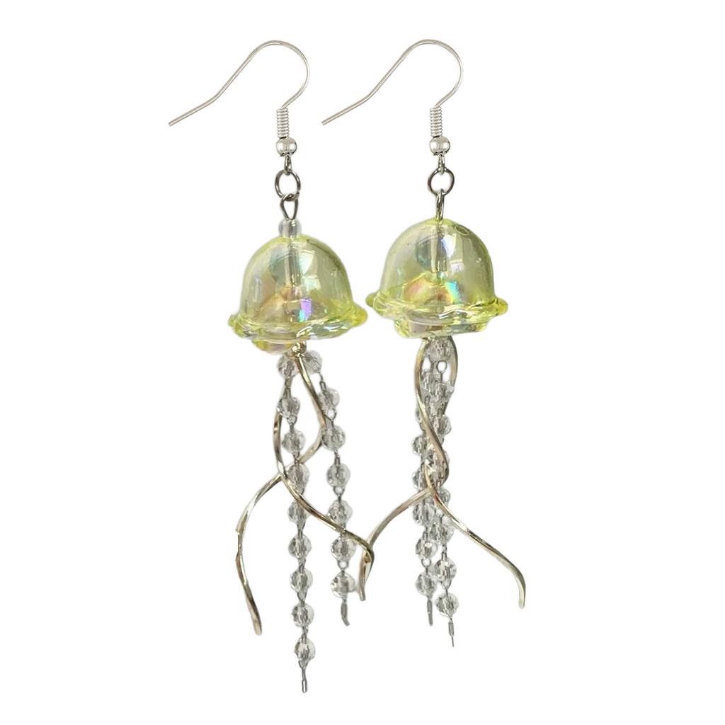 Unique Jellyfish Earrings Adornment Comfortable Jellyfish Ear Drops Handcrafted Ear Jewelry Enhancing Personal Style