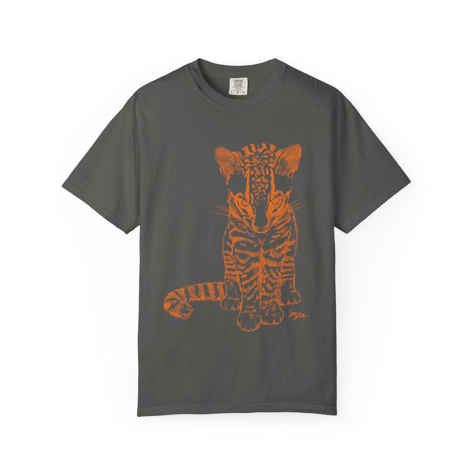 Baby Ocelot Graphic Tee: Unisex Soft Cotton Nature Shirt S