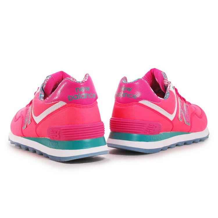 New Balance Damen 574 Weiß Hellrosa WL574IGP