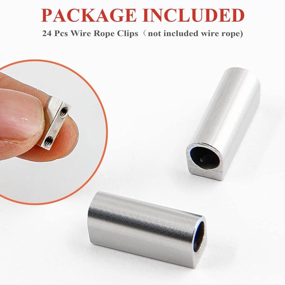 Copper Steel Wire Rope Clip Metal Hanging Clip New Stainless Steel Cable Clamp