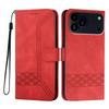 For iPhone 17 Pro Phone Case with Strap Imprint PU Leather Wallet Stand Cover