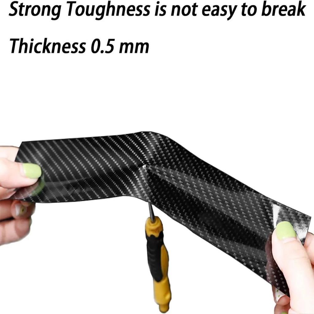 Carbon Fiber PVC Car Door Plate Sill Scuff Cover Plate Sticker Protector Anti Scratch Decal Sticker Protectors