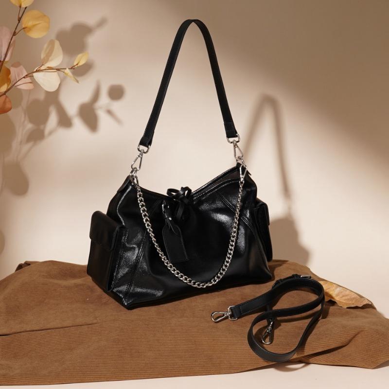 Large-capacity Tote Bag, Genuine Leather Women's Bag, Commuter Single-shoulder Underarm Bag