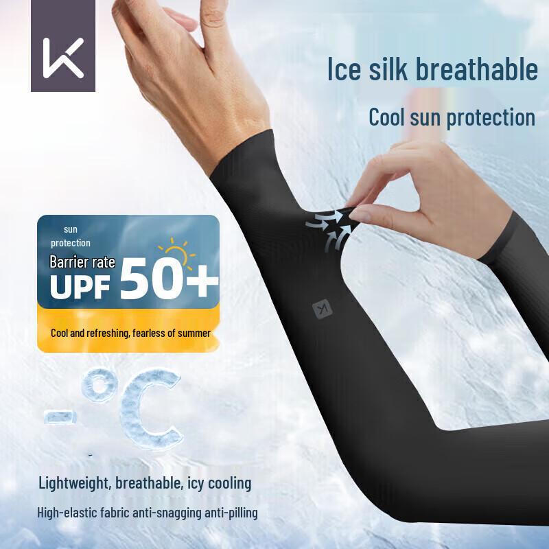 Keep Cooling UV Protection Ice Silk Arm Sleeves Single Wrist