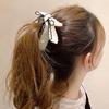 Bow Banana Clip For Women Girls Sweet High Ponytail Fixed Hair Clip Elegant Hairpin Headwear Simple Hair Accessories