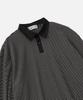 VASTIC Striped Collar Long Sleeve_Black / White