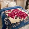 Double-Sided Coral Fleece Raschel Blanket - Thickened Velvet Cover for Autumn & Winter, Perfect Wedding Gift