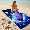 Beach Towel with Pokémon Gengar Pattern - soft,absorbent,machine washable Lightweight&Modern,swimming,Travel Essentials
