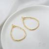 14K Gold-Filled Geometric Pendant: Square, Round, Teardrop, Heart Shapes for DIY Earrings