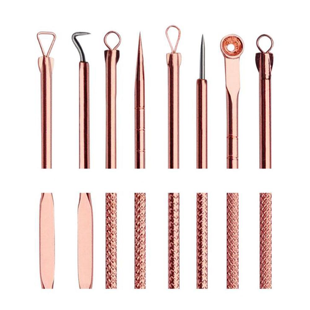 4PCS/set Stainless Steel Acne Blackhead Remover Needles Tool Comedone Extractor Face Skin Care Beauty Tools