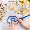 Wooden Table Numbers 1-10/1-20 Wedding Table Numbers Card with Holder Base Hollow Out Wood Table Numbers for Wedding Party Event Catering Decoration
