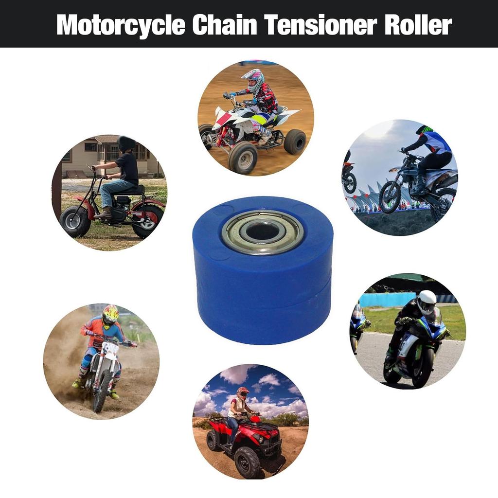 Tensioner Wheel Guide, Universal Pulley Tensioner - Bike Chain Roller Motorcycle Roller Wheel Bike