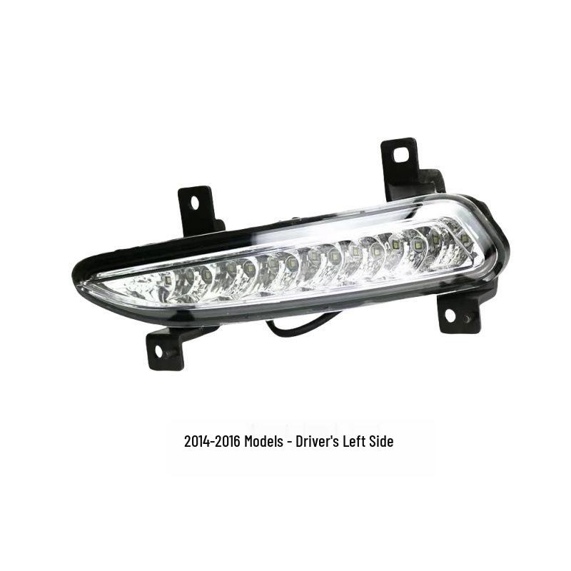 LED Daytime Running and Fog Light Assembly for 2014-2017 Geely Emgrand Million Edition, Left and Right 2014-2016 Left Driver - Standard