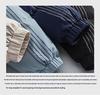 Unisex Mid-Length Striped Cotton-Padded Jacket - Winter 2025, Warm & Thick, Korean Style Student Coat
