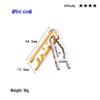 Intelligence Puzzle Zinc Alloy Disentanglement Rings - Unlock Nine Linked Rings Kongming Luban Lock Educational Toy