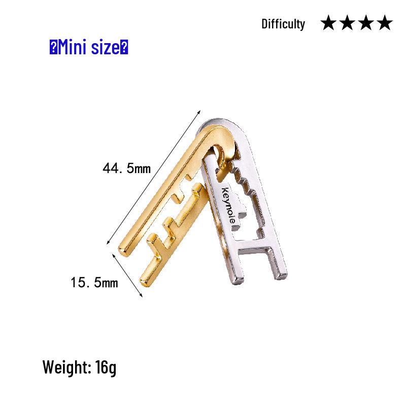 Intelligence Puzzle Zinc Alloy Disentanglement Rings - Unlock Nine Linked Rings Kongming Luban Lock Educational Toy