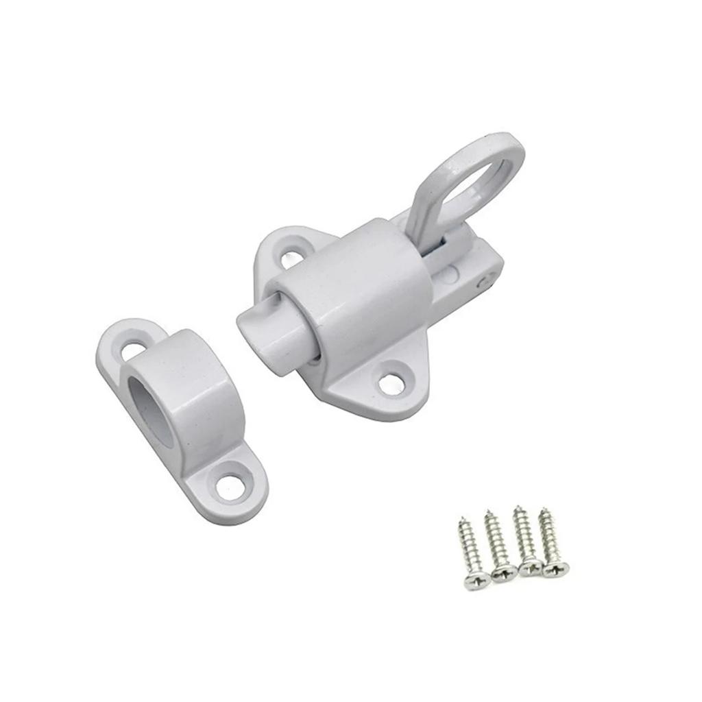 Spring Door Locks Drawer Latching Self-Closing Locks Security Automatic Gate Lock Aluminum Alloy Window Gate Security Pull