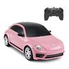 Rastar 1:24 Scale Volkswagen Beetle RC Model Car for Kids, Pink, 2.4GHz