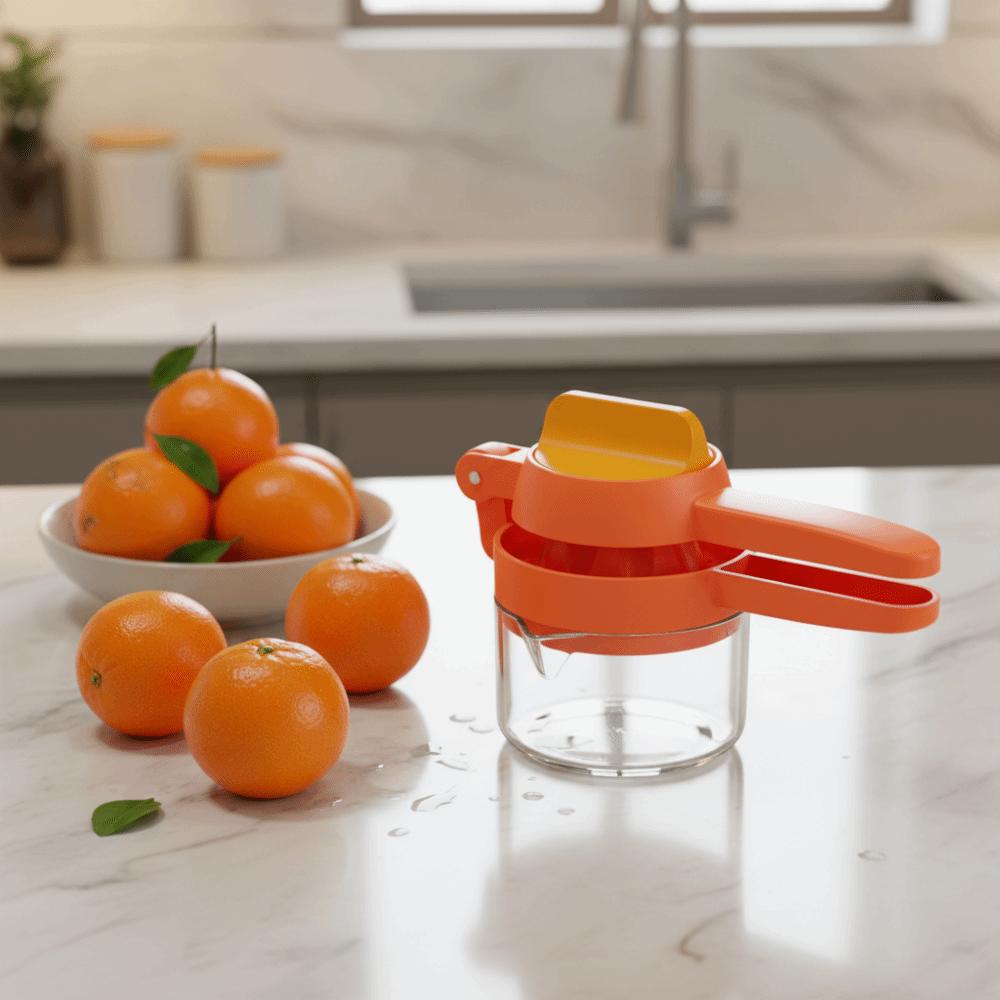 Hand-operated Rotary Manual Lemon Juicer Labor Saving Citrus Presser Portable Orange Squeezer  Home