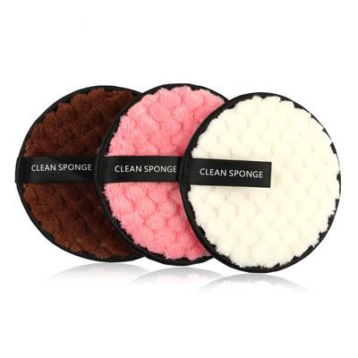 1 Stück Make-up Schwamm Entferner Handtuch Gesichtsreinigungstuch Pad Plüsch Puderquaste Mode Neu Schwamm Gesichtsreiniger Beauty Make-up Puderquaste Werkzeug