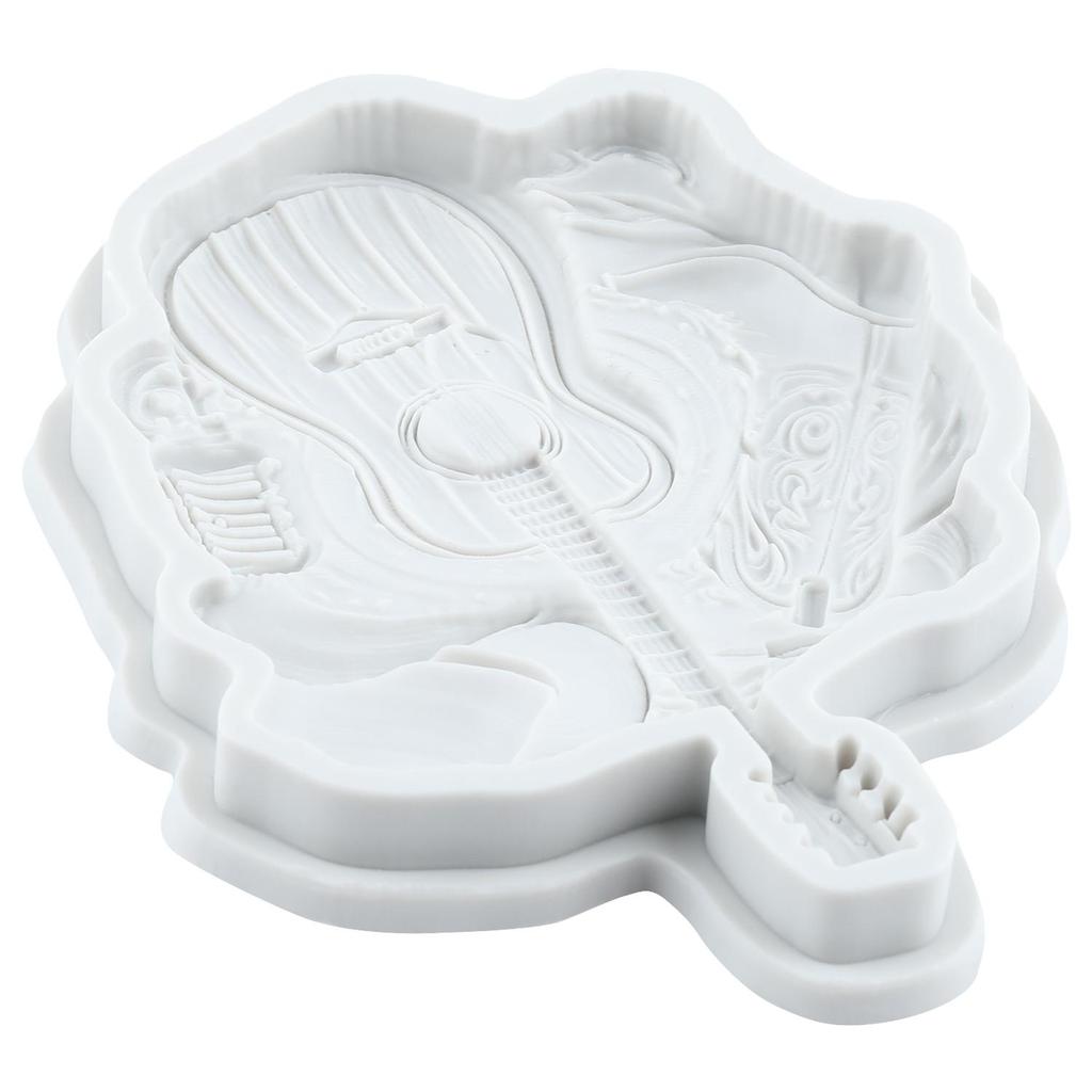 Silikonová forma na kytaru Nástroj Fondánové formy Nástroje na zdobení dortů Topper na cupcake Cukroví Pryskyřice Jíl Čokoláda Gumpaste forma