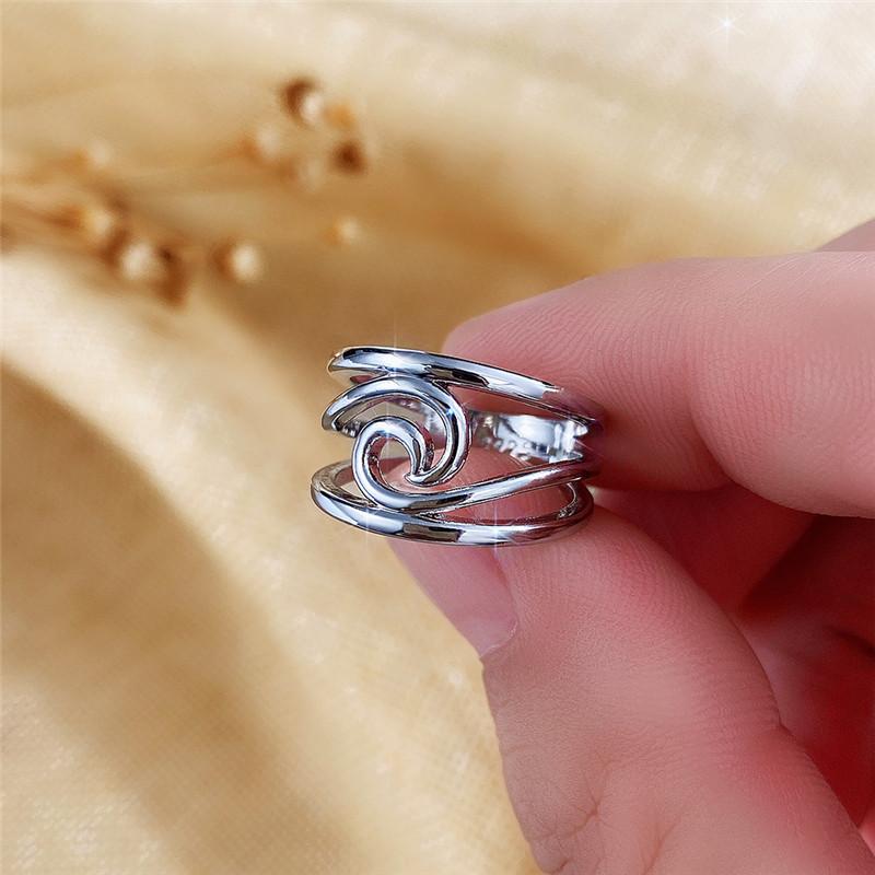 Huitan Fashion Color Wide Ring pentru femei Metal Style Simple versatile accesorii feminine pentru petrecere OL ring bijuterii la modă