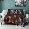 1PC Resident Evil Patterned Flannel Blanket Suitable For All Seasons For Home Decor Warmth And Comfort Gifts Holiday Present
