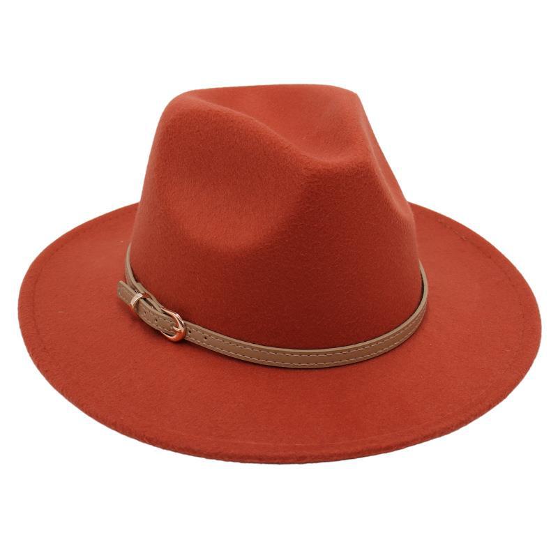 British Top Hat Punk Jazz Hat Men'S And Women'S Stage Felt Hat Performance Woolen Hat Fedora Hat Elegant Gambler Hat