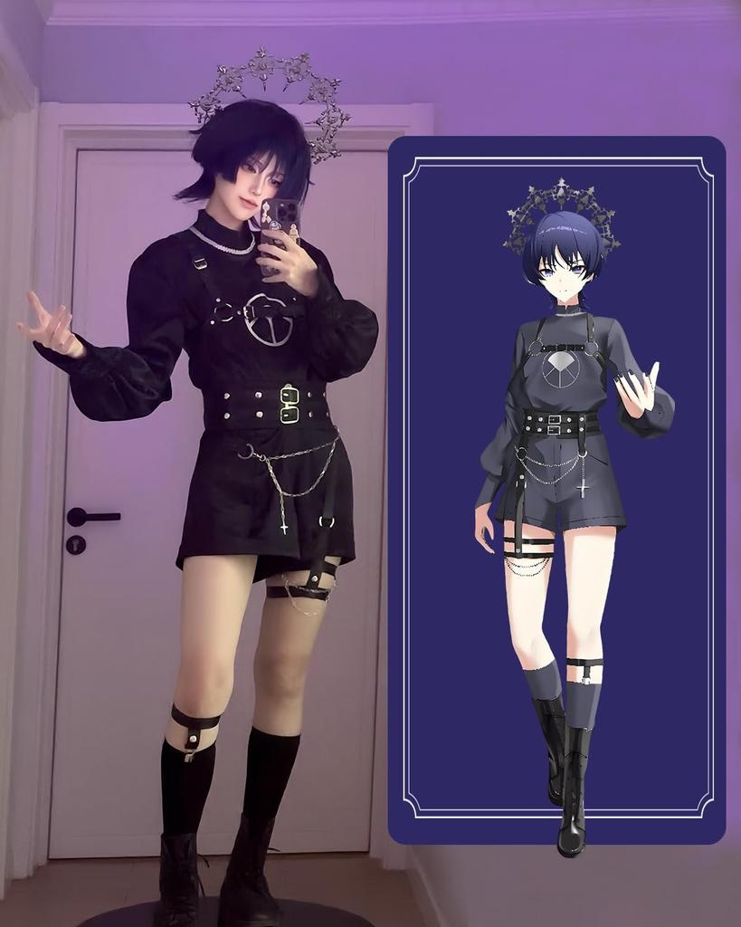 [Shin-Gi-Oh!] Wanderer Cosplay, Skirmisher with Wig, Priest Ver., Genshin Impact Cosplay Costume, Adult, for Cultural Festivals, Events, and Stage Per