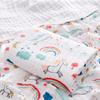 Pure Cotton Four-Layer Gauze Baby Bath Towel and Swaddle Blanket for Newborns