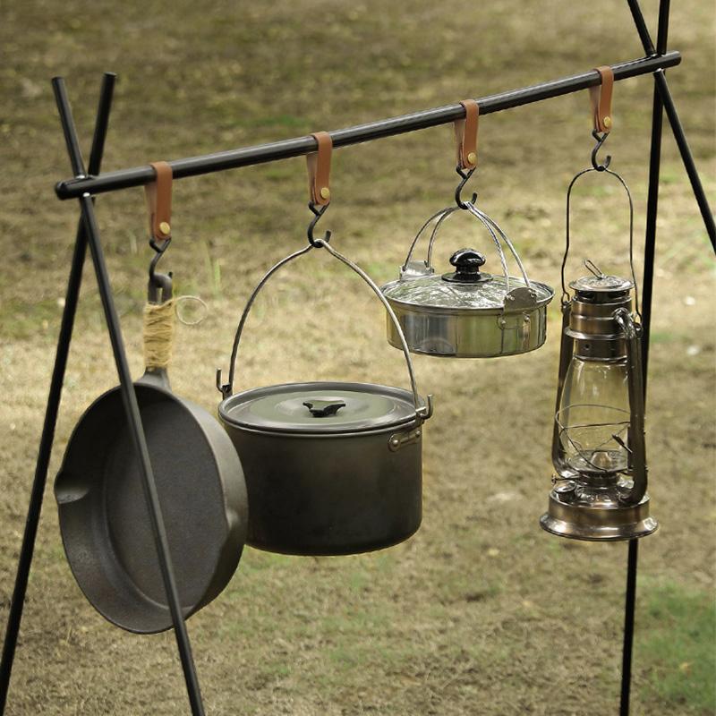 1/5pcs Moveable Hooks Detachable S-Shaped Hooks Water Bottle Holder Hanging Storage Rack Multifunctional Outdoor Tools