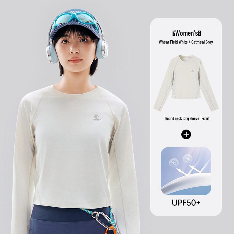 

Tantuo Women s Quick Dry Long Sleeve Outdoor T-Shirt: Antibacterial, Breathable, Sun Protection, Moisture & Sweat Wicking, Color Block Design. 2XL