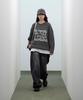 STANDARDERROR 87-Stan191 Art Lettering Oversized Jacquard Knit Charcoal