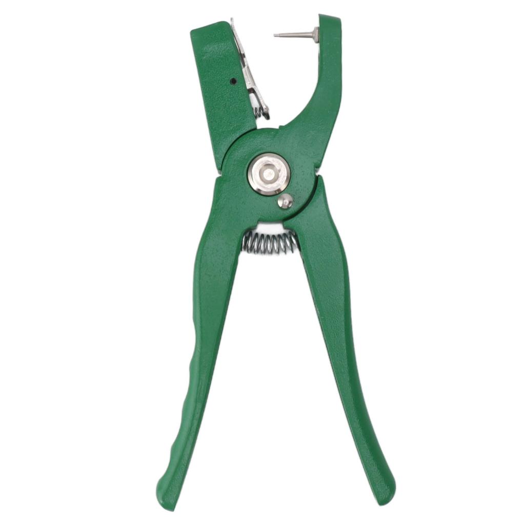 Green Ear Tag Plier Aluminum Alloy Livestock Ear Tag Applicator Portable Ear Notcher for Home Farm