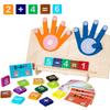 Ahşap Küçük Çocuk Montessori Matematik Oyuncakları Parmakla Aritmetik Oyuncak Çocuklar İçin Sayma Erken Eğitim Öğrenme Oyunu Çocuklar İçin Zeka