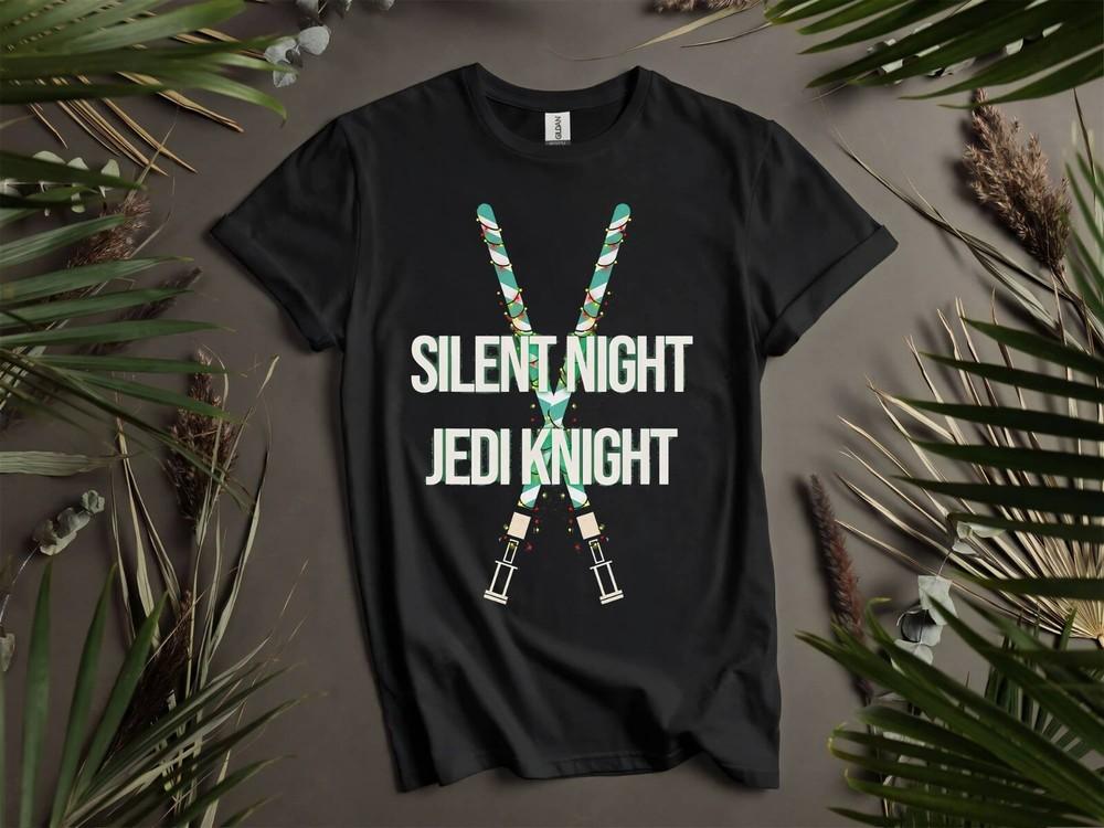 

Silent Night Jedi Knight Lightsaber T-shirt T shirt Men Women Unisex Tshirt K730 XL
