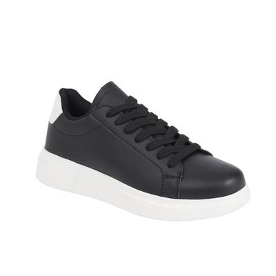 Mens PU Lace Up Trainers