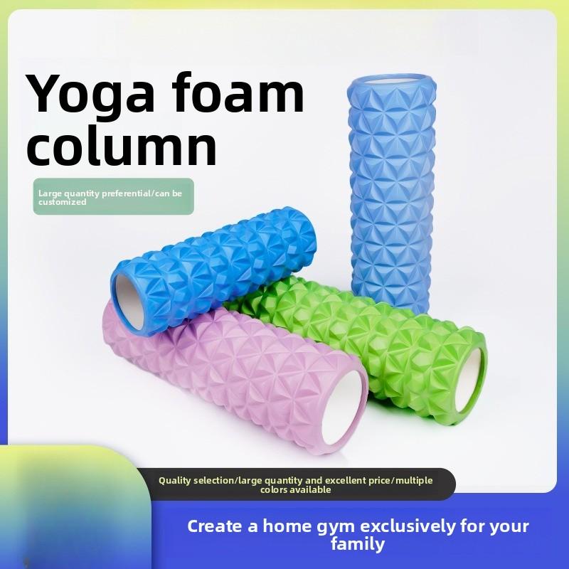 33Cm Foam Shaft Hollow Wolftooth Yoga Column Triangular Hollow Foam Shaft Balance Bar Pilates Yoga Column зелёный