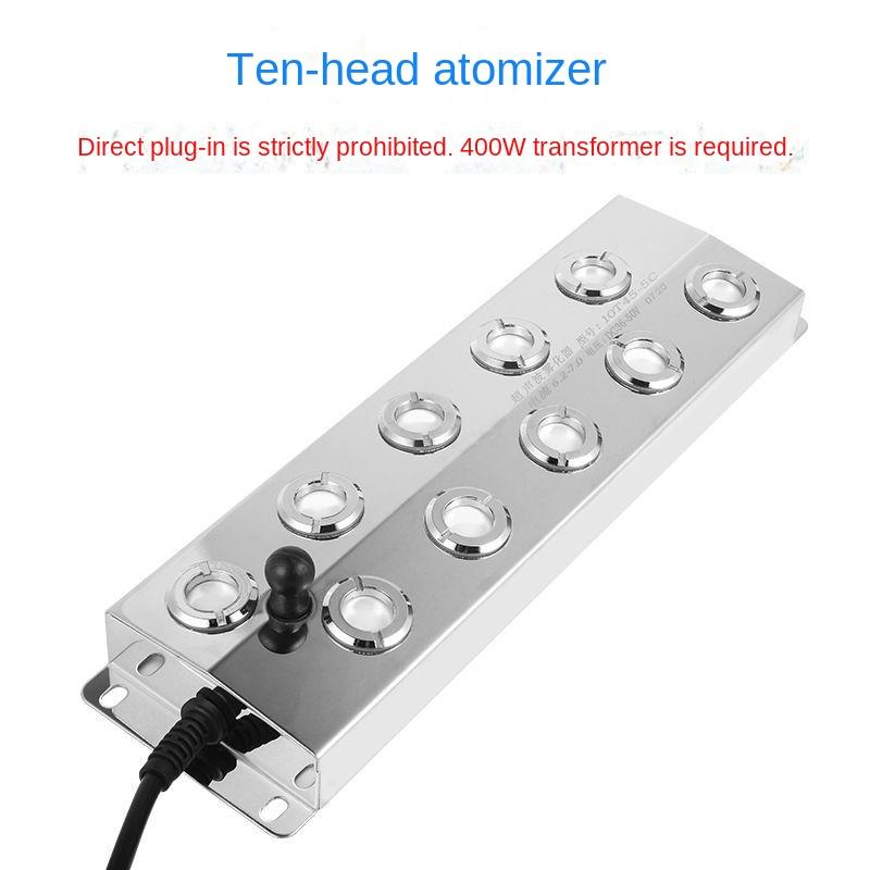 

Промышленный распылитель с 10 головками, ультразвуковой распылитель, диффузор, увлажнитель воздуха, фонтан, пруд, распылитель, теплица, гидропоника белый