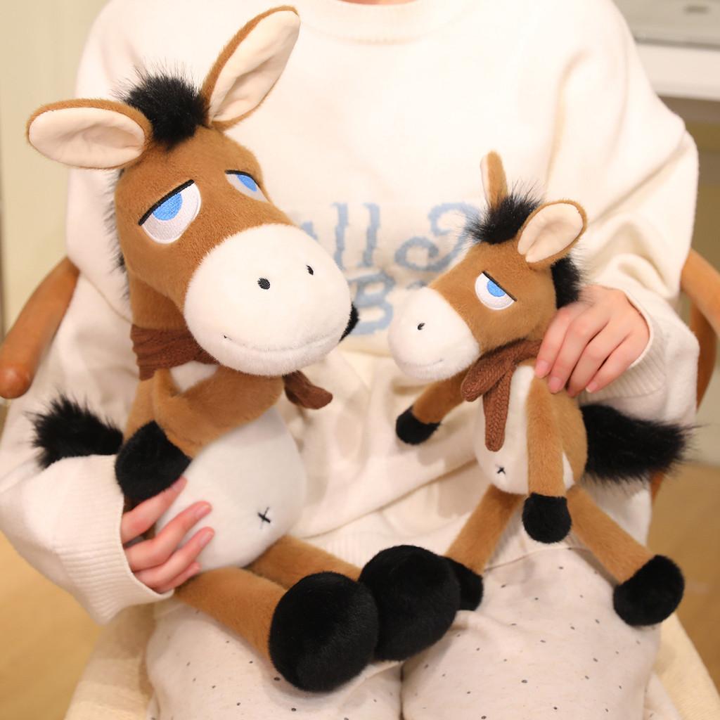 Plush Donkey Toy With Soft Pp Cotton Filling For Kids And Teens Gift