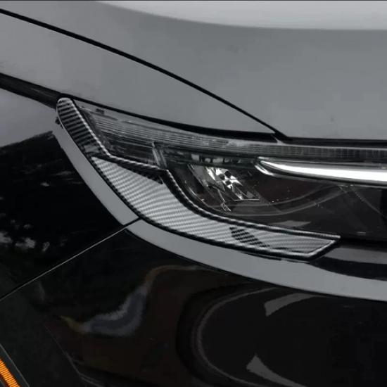 Carbon fiber Headlight Light Lamp Cover Trim 2pcs For Honda CRV CR-V -2025