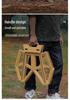 Compact Outdoor Folding Chair with Bucket Holder - Portable Stool for Camping, Fishing, and Queuing