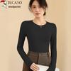 Woodpecker Women's Basic Long Sleeve Round Neck Top