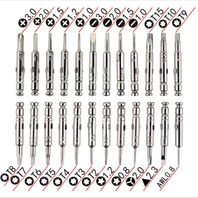 1 Set Torx Electronic Repair Tools Opening Screwdriver 25 In 1 Mini Precision Screwdriver Magnetic Kit For Phone Camera Watch Pc