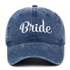 Retro Washed Cotton Bride Groom Baseball Cap Outdoor Sunshade Solid Color  Logo Vintage Soft Top Duck Tongue Cap