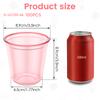 100/50Pcs Plastic Drink Cup 12oz Wine Glasses Crystal Cocktail Cups Cold Drinking Party Glasses for Wedding Party Dessert Cup