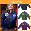Jaqueta Bomber Nasa de Qualidade Premium para Crianças com Design Clássico de Piloto Ma1