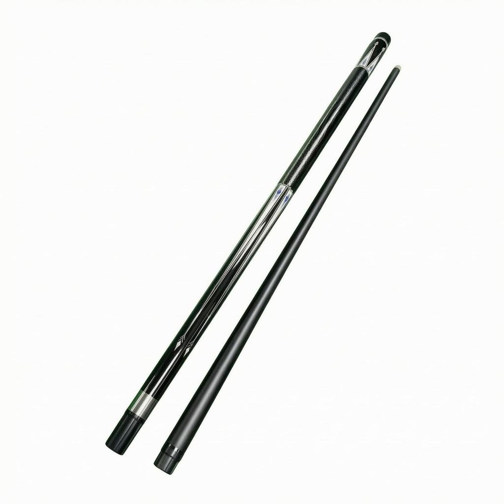 Two-Piece Pool Cue Wooden Billiard Stick Maple for Home Game Room