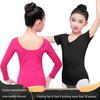 Toddler Girls' Long Sleeve Fleece Dance Leotard for Winter Practice and Exams